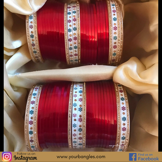 Red Bridal Choora / Bangles Set