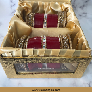 Red Choora / Bangles Set