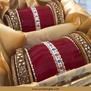 Red Choora / Bangles Set