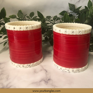 KATRINA KAIF Red Bridal Choora / Bangles Set - Design 2
