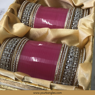 Pink Bridal Choora / Bangles Set