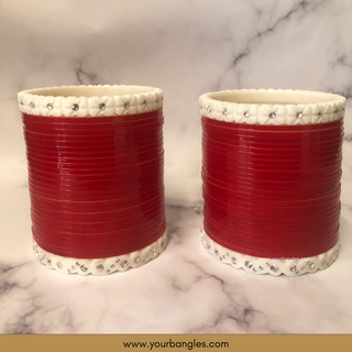 KATRINA KAIF Red Bridal Choora / Bangles Set - Design 2