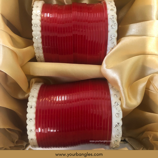 KATRINA KAIF Red Bridal Choora / Bangles Set - Design 2