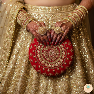 The Ruby Mandala Clutch Bag