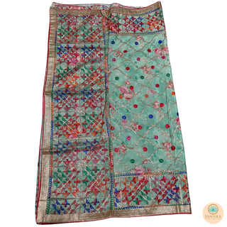 The Mint Meadow Phulkari Dupatta