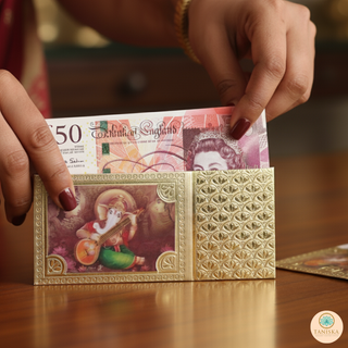 3D Ganesha, Radha Krishna Shagun Money Envelopes - 5s Pack