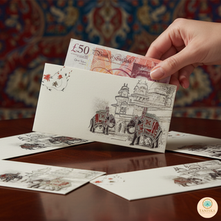 Novelty Elephant Shagun Money Envelopes - 5s Pack