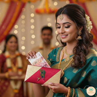 Krishna Hot Pink Shagun Money Envelope - Single Envelope