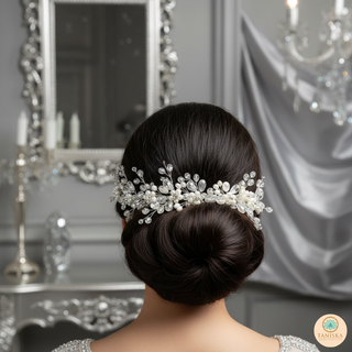 Silver Pearly Hair Accessory