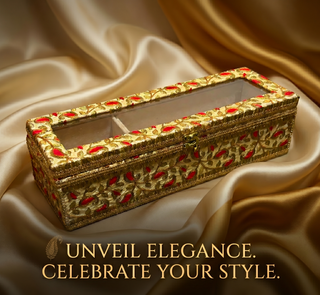 Premium Embroidered Bangle / Choora & Kalire Storage Box – Traditional Bridal Keepsake Organizer