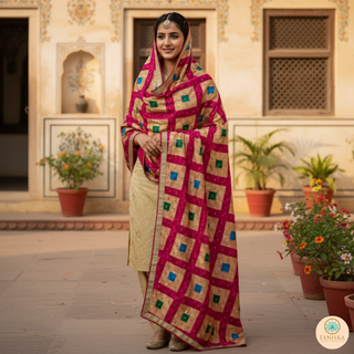 The Patiala Phulkari Dupatta