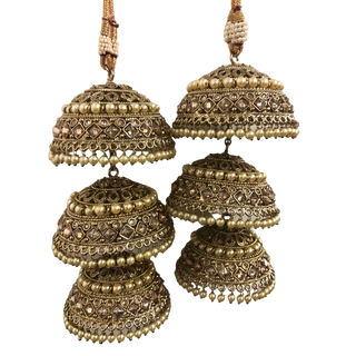 ANTIQUE GOLD POLKI KALIRE