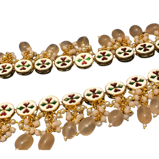 The Sovereign Ishani Heritage Haar (Peach)