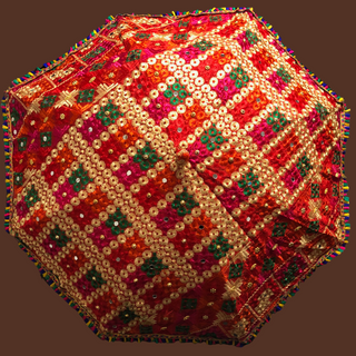 Decorative Umbrella's - Phulkari Print