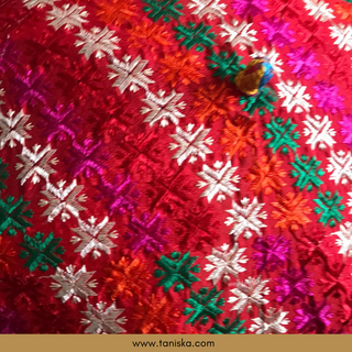 Decorative Umbrella's - Phulkari Umbrella - Multi
