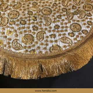 Royal Golden Punjabi Pakhi (Hand Fans) - Pack of 2
