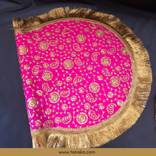 Royal Hot Pink Punjabi Pakhi (Hand Fans) - Pack of 2