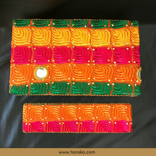 Phulkari Colourful FATTI - with Foot Plate