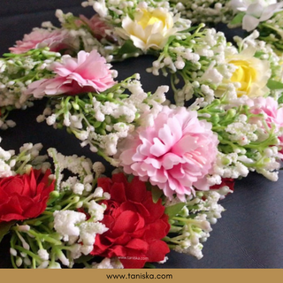 Yellow Flower Gajra - Hair Accessory - (Single Piece)