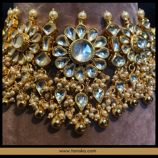 HANIYA Traditional Pachi-Kundan Necklace Set