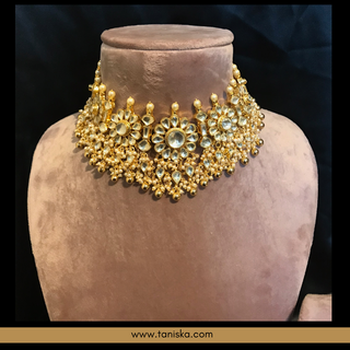 HANIYA Traditional Pachi-Kundan Necklace Set