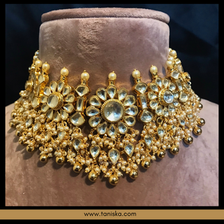 HANIYA Traditional Pachi-Kundan Necklace Set