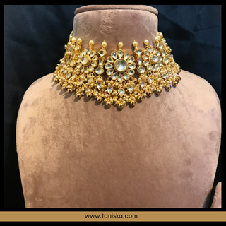 HANIYA Traditional Pachi-Kundan Necklace Set