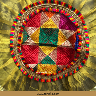 PRE-ORDER - New LED Jaggo (with Bells/Ghungroo) & Matching Mayian Set COMBO DEAL (Phulkari Print) - Available for Pre-Order