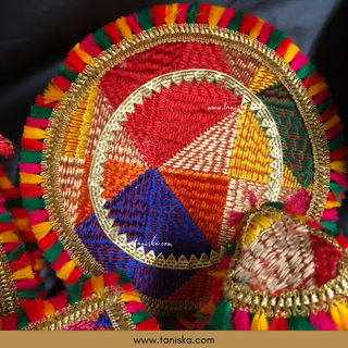 PRE-ORDER - New LED Jaggo (with Bells/Ghungroo) & Matching Mayian Set COMBO DEAL (Phulkari Print) - Available for Pre-Order