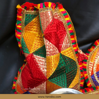 PRE-ORDER - New LED Jaggo (with Bells/Ghungroo) & Matching Mayian Set COMBO DEAL (Phulkari Print) - Available for Pre-Order
