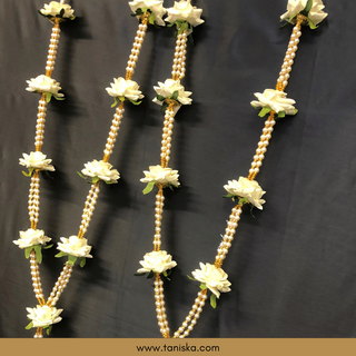 White Bride-Groom Mala