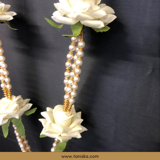 White Bride-Groom Mala