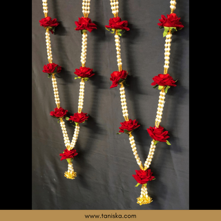 Red Bride-Groom Mala