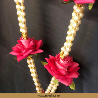 Pink Bride-Groom Mala