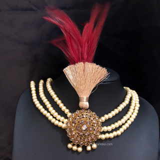 The Heritage Crest | Multi-Tone Kundan Kalgi