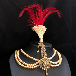 The Dynasty Sun-Drop | Handcrafted Kundan Kalgi