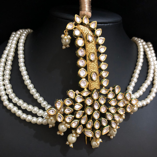 The Grand Vizier | Ornate Kundan & Ivory Plume Kalgi