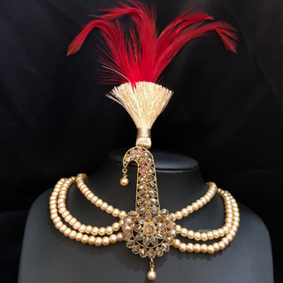 The Dynasty Sun-Drop | Handcrafted Kundan Kalgi