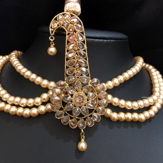 The Dynasty Sun-Drop | Handcrafted Kundan Kalgi