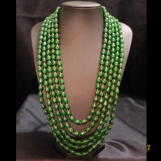 The Monarch’s Shield | Ornate Filigree Pearl Mala