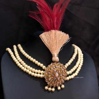 The Heritage Crest | Multi-Tone Kundan Kalgi