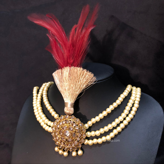 The Heritage Crest | Multi-Tone Kundan Kalgi