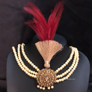 The Heritage Crest | Multi-Tone Kundan Kalgi