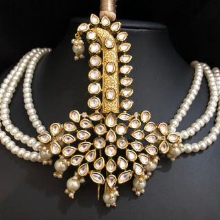 The Grand Vizier | Ornate Kundan & Ivory Plume Kalgi