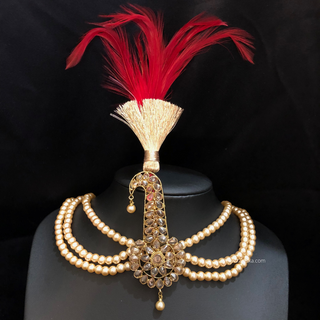 The Dynasty Sun-Drop | Handcrafted Kundan Kalgi