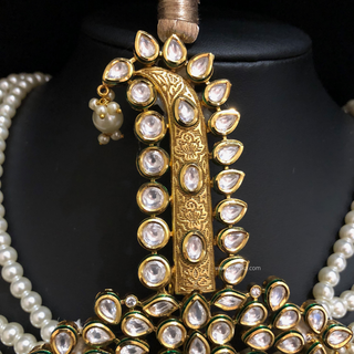 The Grand Vizier | Ornate Kundan & Ivory Plume Kalgi
