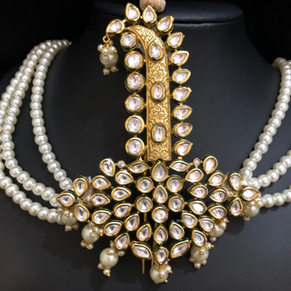 The Grand Vizier | Ornate Kundan & Ivory Plume Kalgi