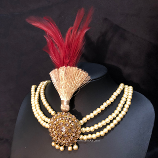 The Heritage Crest | Multi-Tone Kundan Kalgi