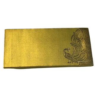 Golden Peacock Shagun Money Envelopes - 20s Pack