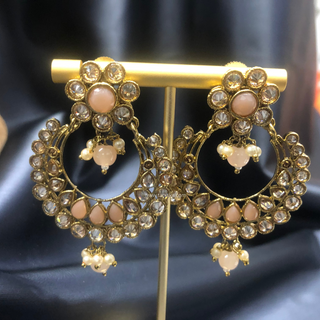 HANIYA Designer Peach Necklace Set COMBO DEAL